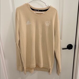 Adidas Men's Beige Culver Crewneck Sweater
